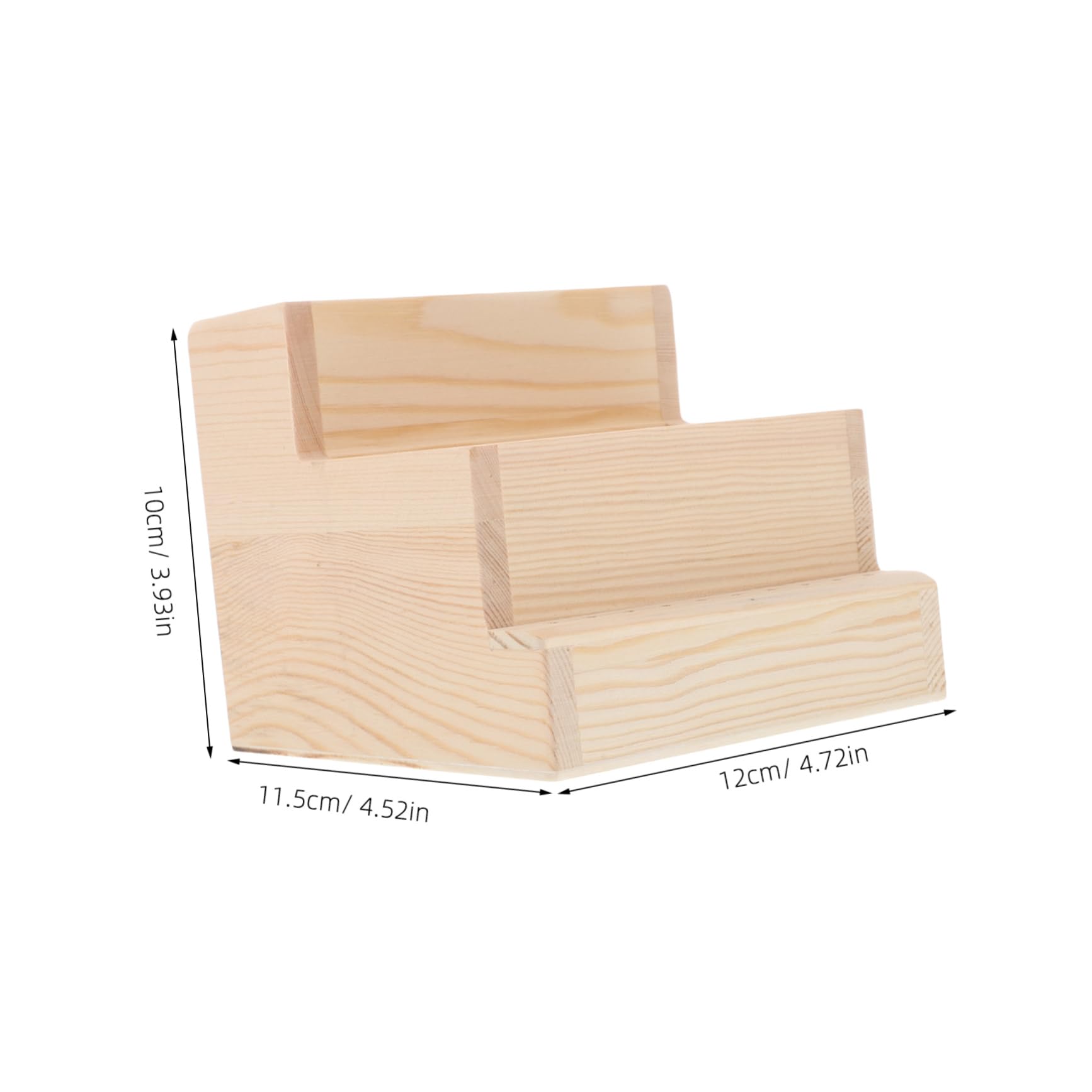 Beatifufu Large Capacity Beauty Tool Storage Box Nail Organizer Wooden Sections Drill Bit Container for Nail Salons