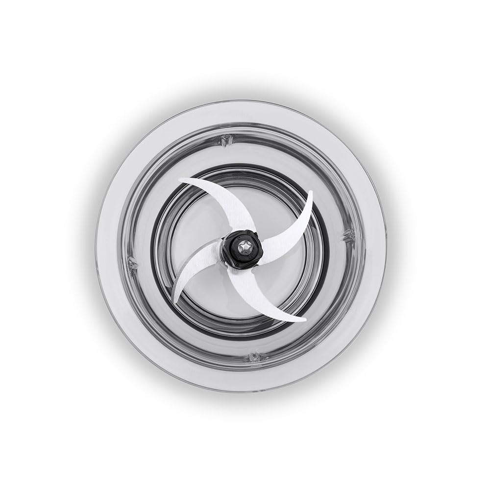 CASO UZ 400 – Tritatutto universale, 4 lame in acciaio inox di alta qualità, resistente contenitore in vetro da 1,2 litri, ideale per tritare frutta, verdura, pesce, carne, noci