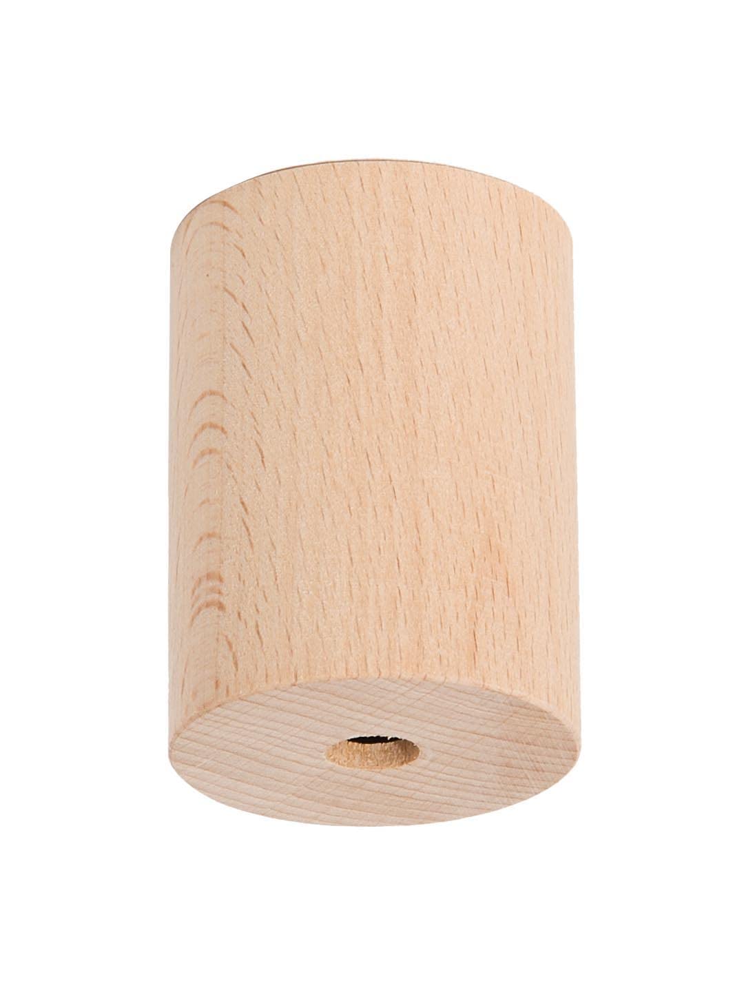 B&P Lamp® Beech Wood Socket Cover, Unfinished