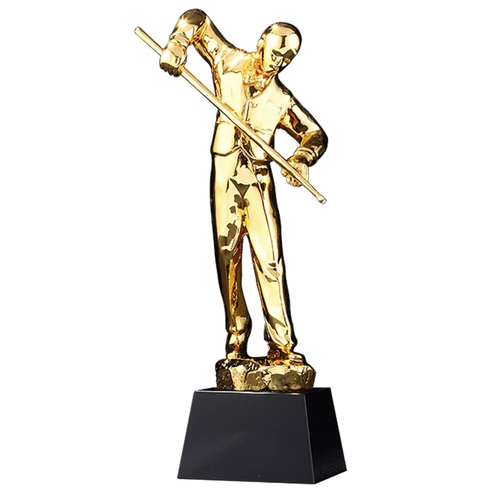 Medaillen, Trophäen, Auszeichnungen, Billard-Turnier-Trophäe, Goldene Meisterschafts-Trophäe, Sport-Wettbewerbs-Auszeichnungen, Trophäen-Auszeichnungsbasis, kann graviert Werden Trophäen