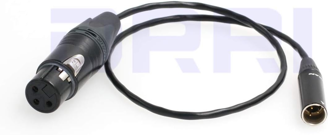 DRRI Blackmagic Video Assist 4K BMD BMPCC Audio Cables Mini XLR to XLR
