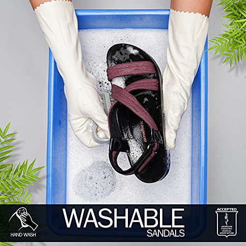 Aerothotic Women's Hadal Arch Support Slingback Travel Essentials Sandals (Hadal Pink, 6) #TOP3