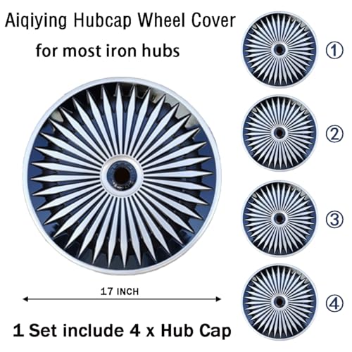 image for Aiqiying Hubcap Wheel Cover Replacement R17 Hub Caps Universal Wheel R