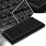 Black Reusable Washable High Flow Drop-in Air Filter Compatible with 03-06 Mazda 6 2.3L / MPV