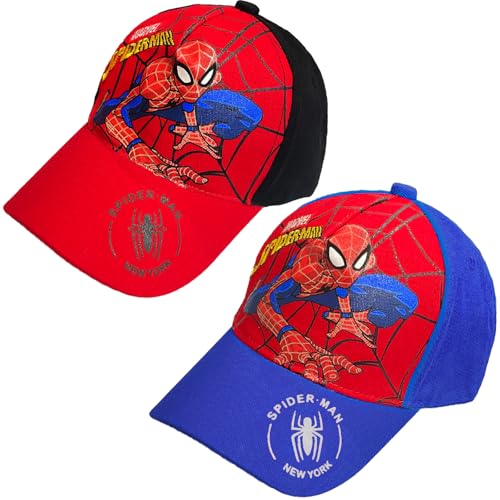 Heartsking Basecap Kinder Jungen, 2 Stück Spider Mütze Baseball Cap...