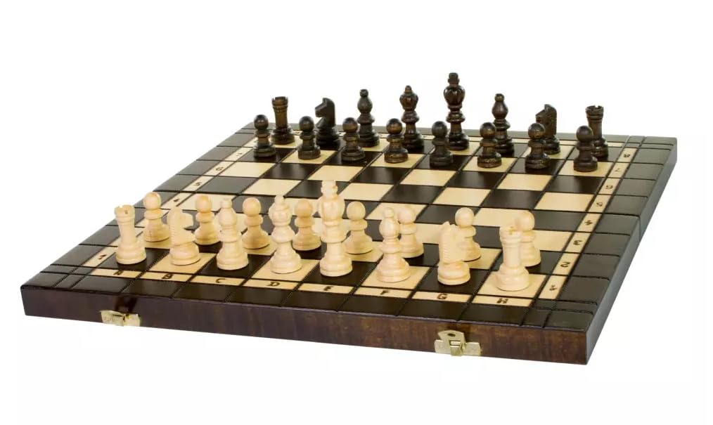 Holz Schachset Brettspiel 3-in-1 Schachspiel + Dame + Backgammon 40x40cm