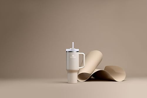 Miniatura 360 de STANLEY Quencher H2.0 Vaso Térmico con asa y pajilla, 64 onzas, tapa Flowstate de 3 posiciones, gran capacidad para viajes y deportes, vaso de acero