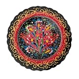 Ayennur Turkish Decorative Plates-7.08 Inch(18cm) Handmade Ceramic for Wall Hanging Home Decor