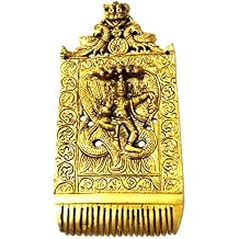Purpledip Brass Sculpture Krishna Conquering Kaliya Snake Rare Antique Collectible Idol with Intricate Carving 11982
