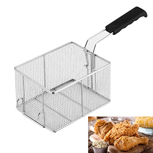 Freidora de Gas Profesional 10 L + 10 L Con Cesta y Tapa, Contenedor de Aceite Extraíble, Para Restaurantes, Patatas Fritas, Puestos de Comida Rápida, Bares, Fiestas (Color: 1 Cesta Frita)