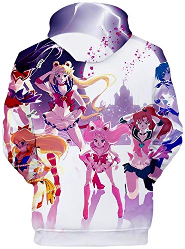 Silver Basic Anime Japanese Anime Pullover Adulto