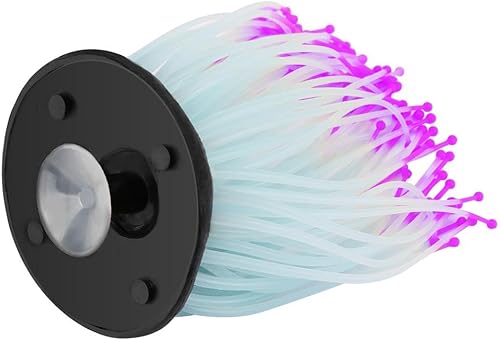 Miniatura 4 de TOPINCN Plantas de césped artificial para acuario luminoso, adorno de silicona para acuario, decoración de paisaje de acuario, decoración de plantas