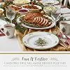 Spode Christmas Tree Melamine Dinner Plate (Set of 4) - 11 Inch Shatterproof Serving Plate for Holiday Meals, Holiday Party - Festive Tableware for Indoor & Outdoor Use, Dishwasher Safe Dinnerware