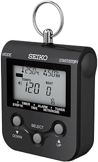 SEIKO セイコー デジタルメトロノーム ネックストラップ付 ブラック DM90B