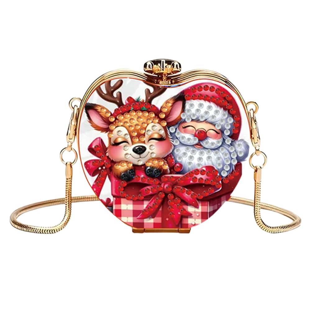 DIY Diamond Art Painting Canvas Crossbody Bag Handbag Purse Tote Shoulder Bag DIY Diamond Painting Crossbody Bags for Coins Lipstick Earphones