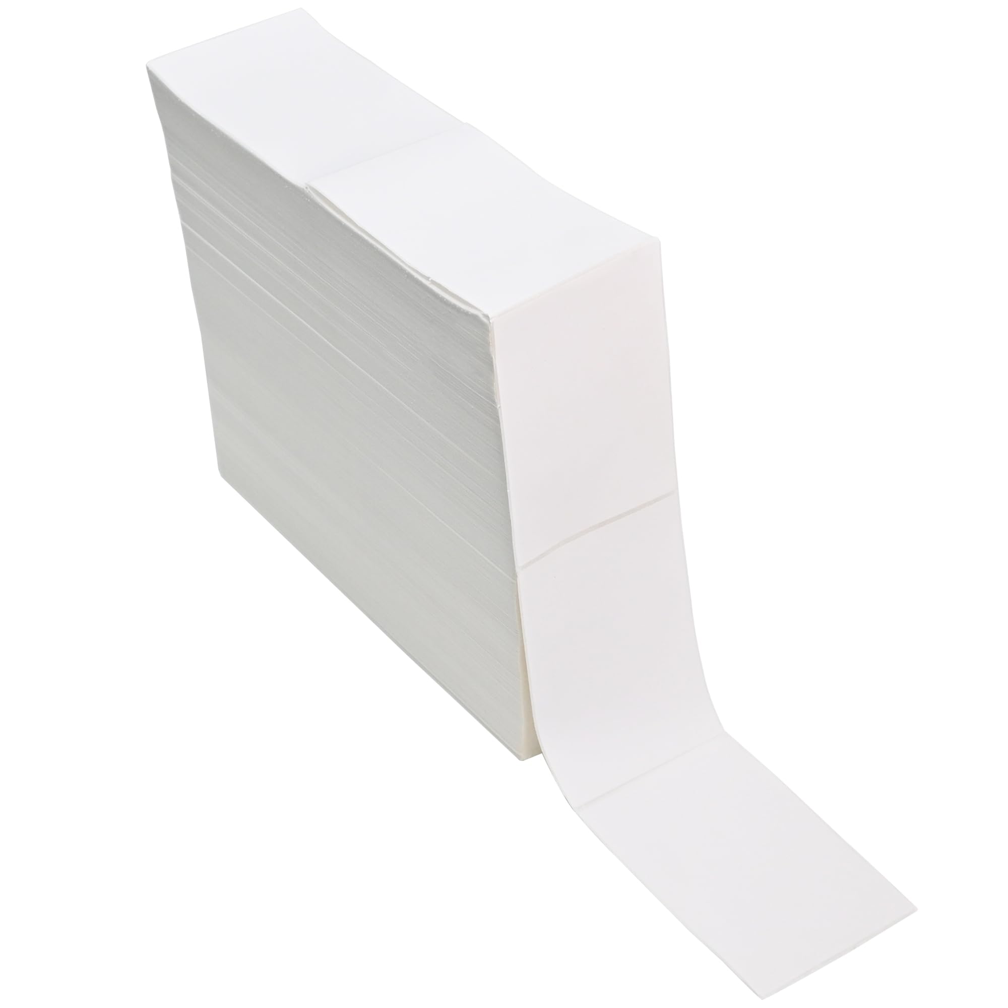 L LIKED 5000 Fanfold 4 x 6 Thermal Labels, with Perforated Line Shipping Labels, Compatible with Zebra & Rollo Printer, White, Commercial Grade