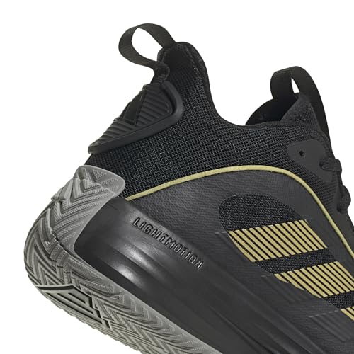 Adidas Hombre Own The Game 3 Shoes, Core Black/Gold Metallic/Mgh Solid Grey, 43 1/3 EU - imagen 5