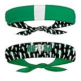 EVERYTHING CROPOVER Nigeria Flag Headband for Carnival, Fitness | Mens Womens Tieback Bandana Sweatband Thigh Leg Garter