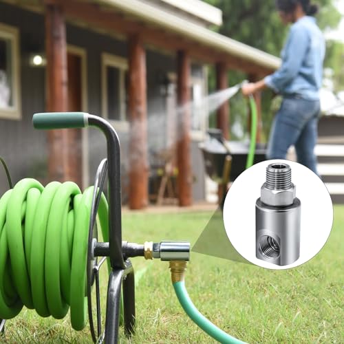 Image of 1 /2 Inch MXF Heavy Duty Hose Reel Swivel with Grease Zerk - Hose Reel Parts Fitting for Multi-Use Scenarios - Ideal for Home and Industrial Steel Hose Reels - Genuine Super Swivel