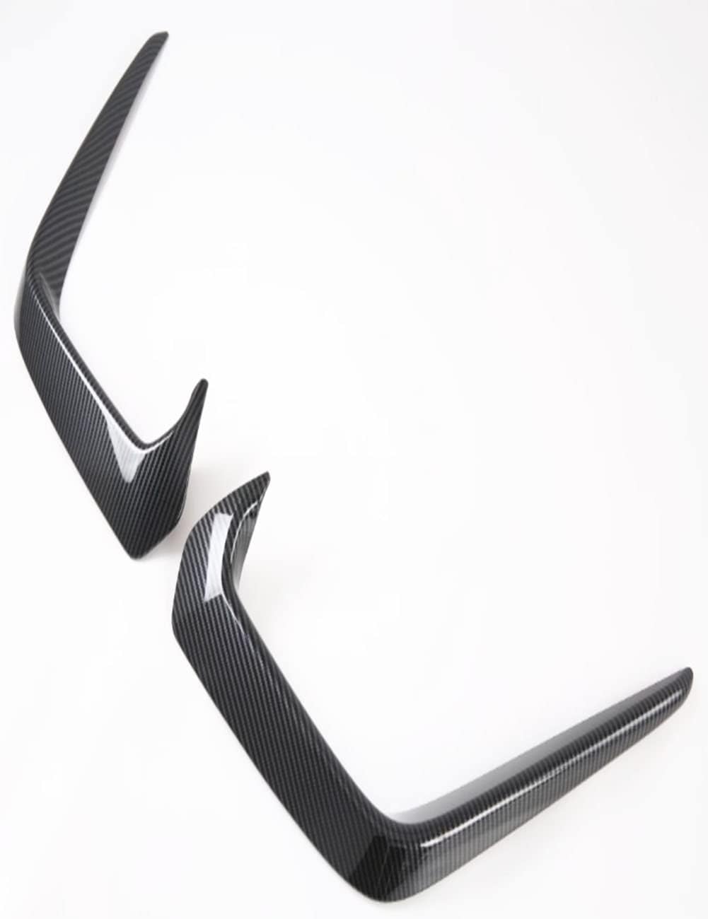 Car interior trim strip modified carbon fiber Electroplating trim strip For Fit 2020-2021-2022-2023 (2 Front fog light eyebrows Carbon fiber)