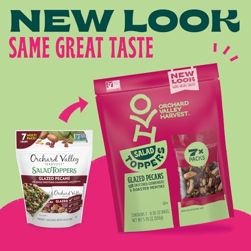 Image of Orchard Valley Harvest Salad Toppers Glazed Pecans, 3.5 oz, Pack of 6