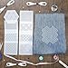 Yousoontic 24 Pcs 4.7 x 4.7 Inch Plastic Sashiko Stencil Kit with Sashiko Thimble and Needles Thread Geometric Pattern Template Drawing Line Embroidery Pattern for Hand Quilting and Embroidery