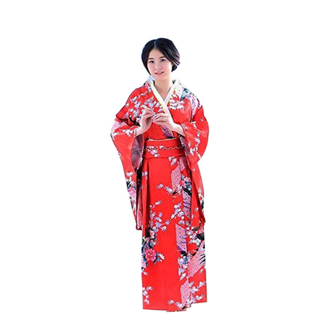 STOBAZA Bata De Kimono Japonés Traje De Kimono Mujer Trajes Japonés Traje Kimono Kimono Japonés Batas Para Mujeres Kimonos Para Mujeres Bata Japonesa Para Las Mujeres Mujer Vestido De