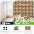 ArtVivid 12Pack Acoustic Panels, 12"×12"×0.4" Self-Adhesive 3D Brick Pattern Sound Proof Panels for Walls, High Density Decorative Acoustic Foam for Recording Studios, Offices, Faux Wood Grain Print