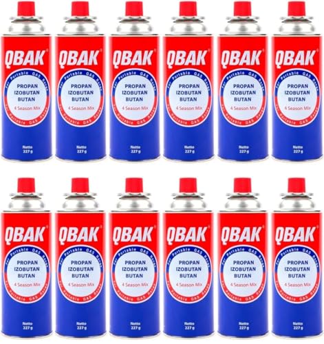 XHC BRICO - Cartuchos de 227gr - Cartucho de GAS BUTANO PORTATIL 277G - QBAK - Packs de Botellas...