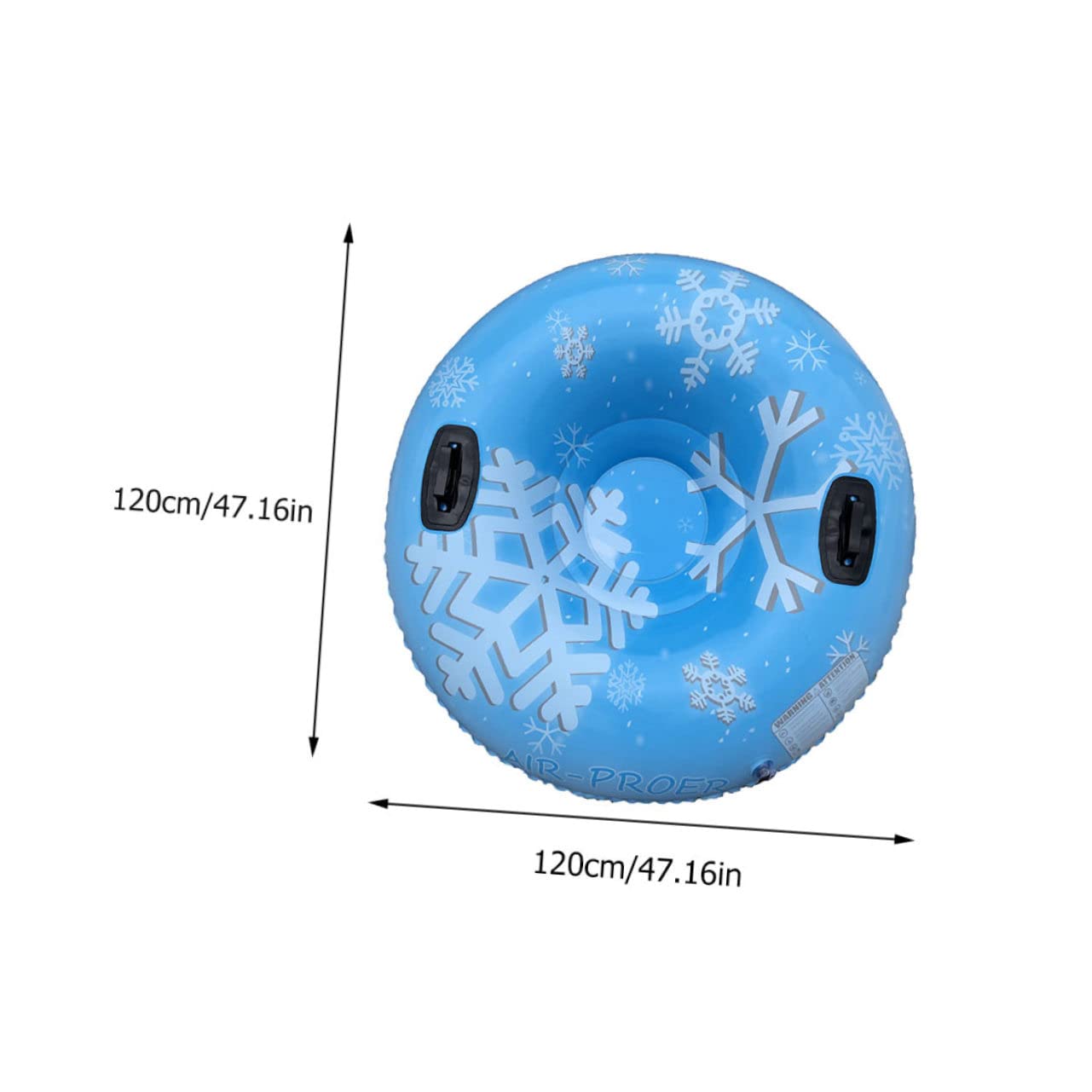 CORHAD Family Winter Fun Heavy Duty PVC Inflatable Ski Ring Safe Easy to Use Sled for Boys and Girls