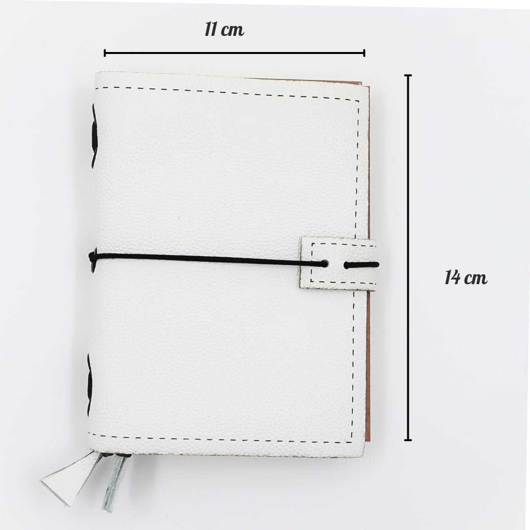 Diario di viaggio Personalizzabile: Taccuino in pelle A6 con 3 quaderni, 14x11cm. Ideale come Taccuino da viaggio tascabile stile Midori. Idea regalo per sposi, amici, maestre, mamma, colleghi
