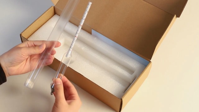 Image of Maple Syrup Hydrometer Test Cup Kit, Maple Syrup Density Kit, Measures Sugar Content in The Syrup, Stainless Steel Maple Syrup Kit, Easy to Read and Accurate, with Cleaning Brush