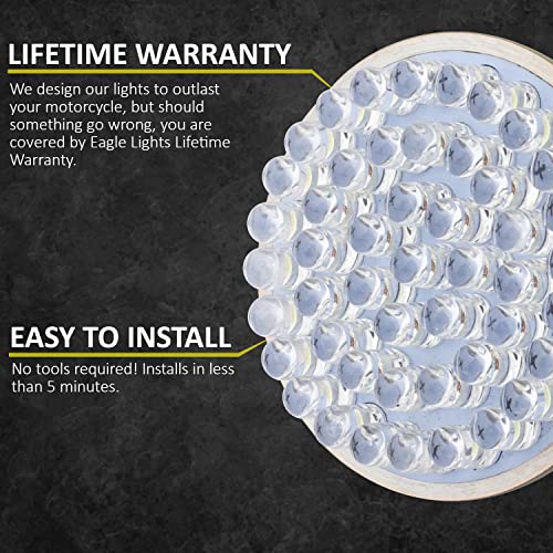 Eagle Lights 8748Ts-S 2" Front Led Turn Signals With White Halo Running Lights - Generation I / 1157 Base/Add Smoked Lenses #TOP4