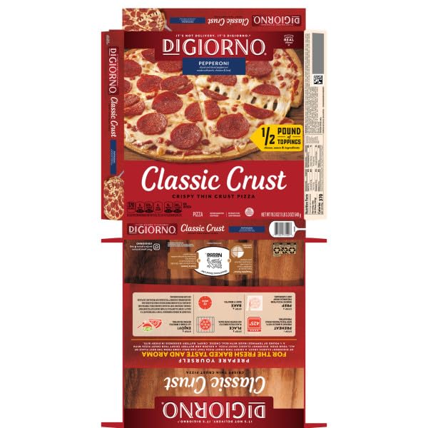 DiGiorno Classic Crust Pepperoni Pizza, 19.3 oz. Box (Pack of 12)