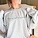 NAZENTI I Wear My Heart on My Sleeve - Custom Women Sweatshirt, with Names on the Sleeve, available for T shirt, Hoodie - Best Gifts for Grandma, Mom, Mama on Mothers Day