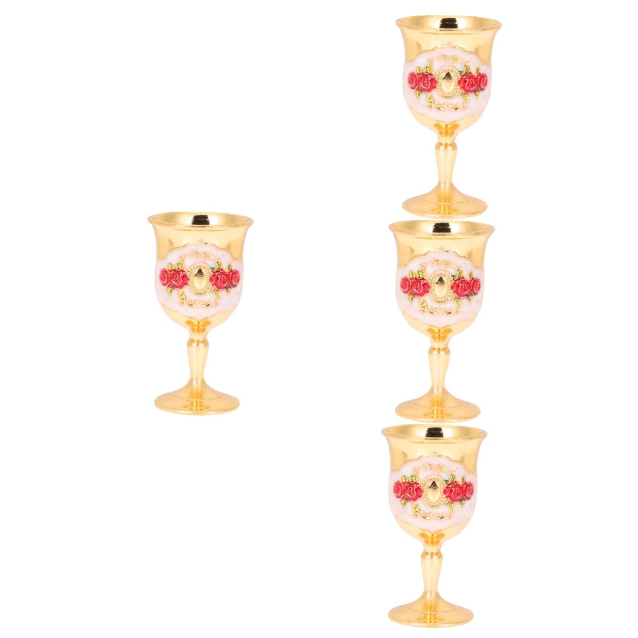 Gobelet vintage et calice en métal ABOOFAN le coffret cadeau idéal de 4 pièces