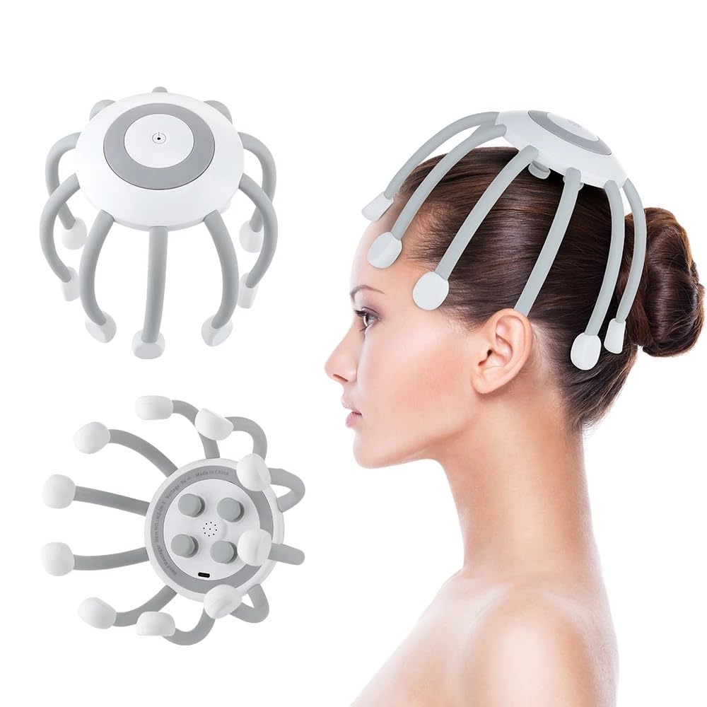 Head Massager SELLASTIC Electric Octopus Claw Scalp Vibration Massage