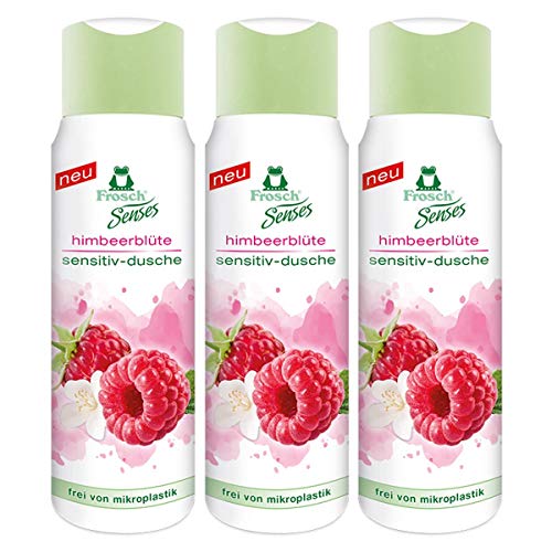 Preisvergleich Produktbild 3x Frosch Senses Himbeerblüte Sensitiv Dusche Duschgel 300ml