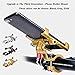 Universal Bike Phone Mount, Aluminum Alloy Bicycle Handlebar Phone Holder with 360° Adjustable, Holds Cellphone from 2.2-3.7