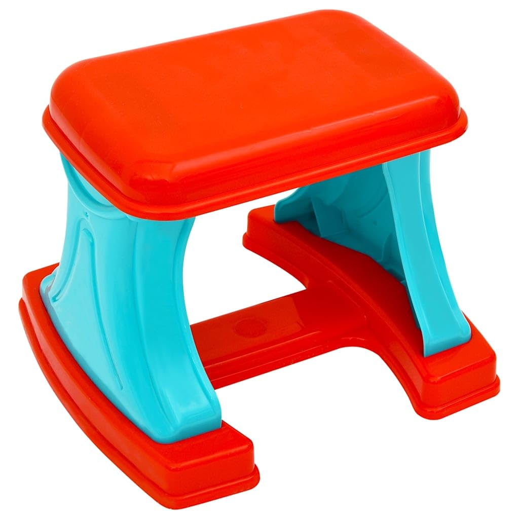 Mangloder - Scrivania per bambini, regolabile, multicolore, con vano portaoggetti, sgabello incluso, pieghevole, adatto per giochi creativi e apprendimento nella cameretta dei bambini, stimola