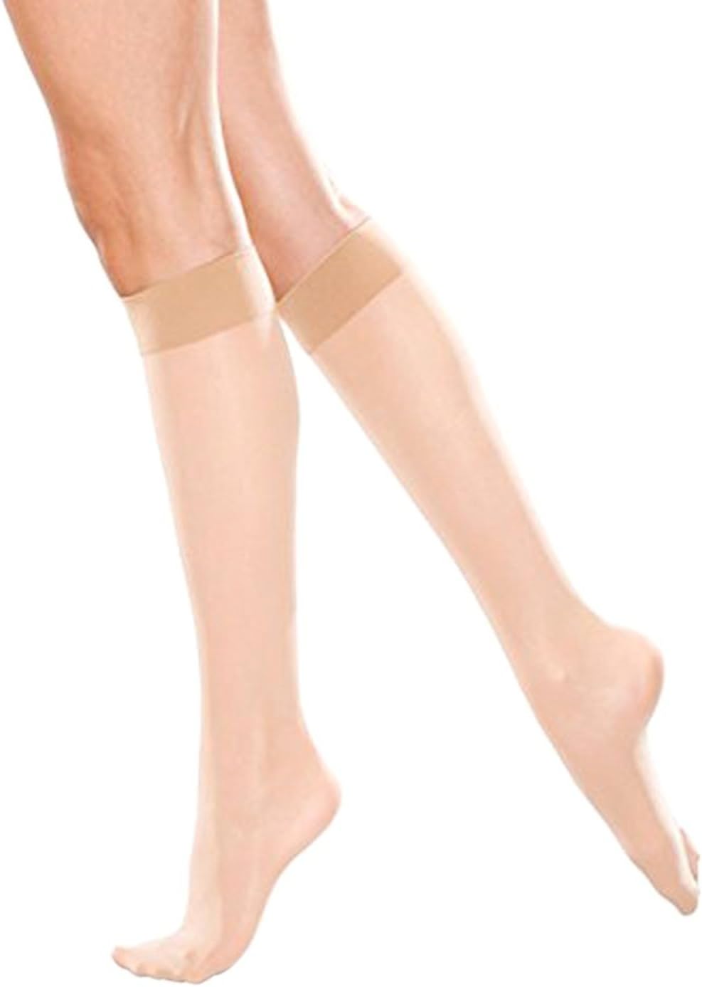 THERAFIRM Women's Sheer Knee Highs with Mild Compression