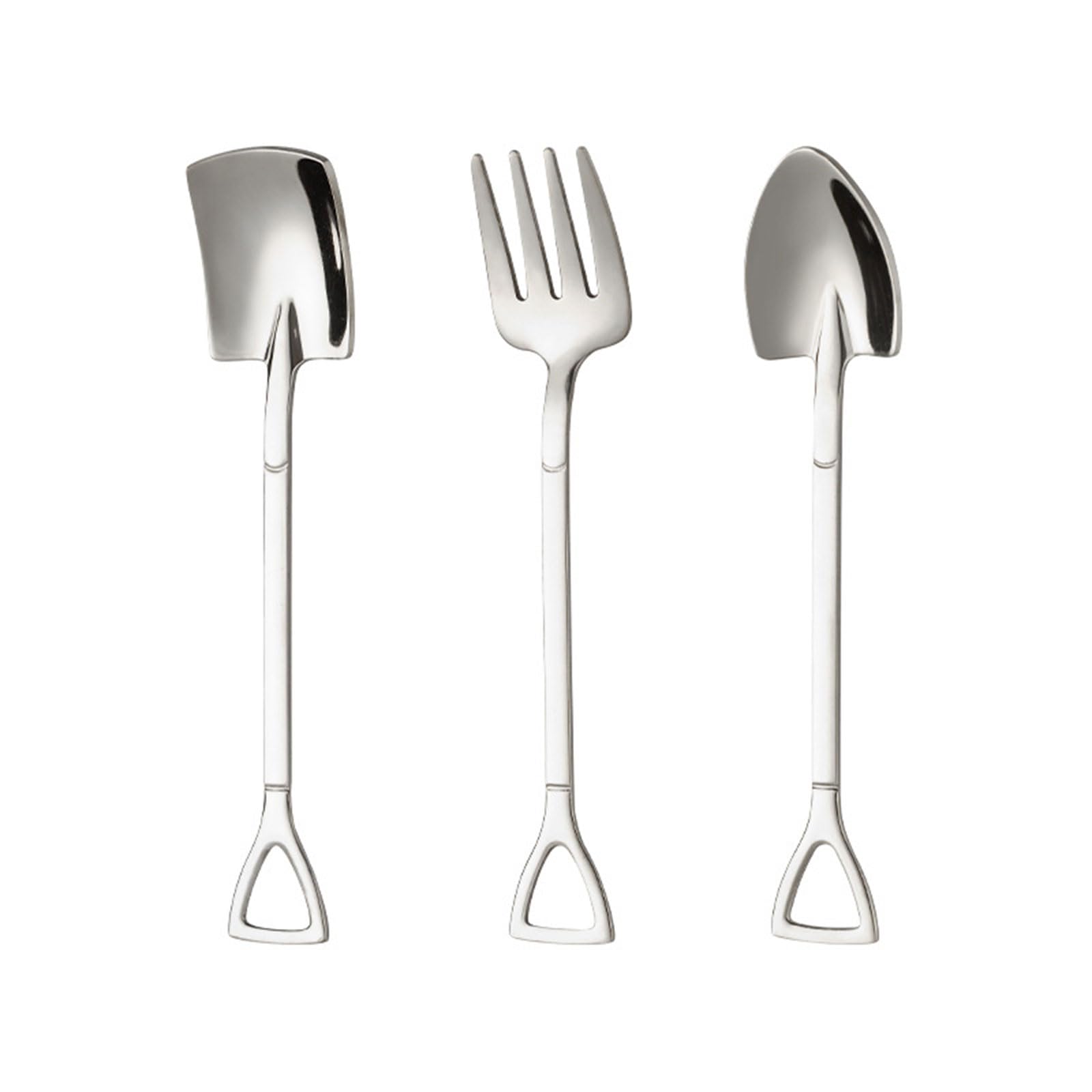 Lerpwige 3PCS Creative Coffee Spoon and Fruit Fork Set Watermelons Ice Cream Spoons Practical Tool for Kitchen and Restaurant Use Outdoor Gatherings Supply