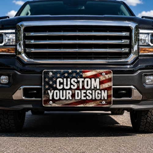 Custom Metal License Plate HD Print