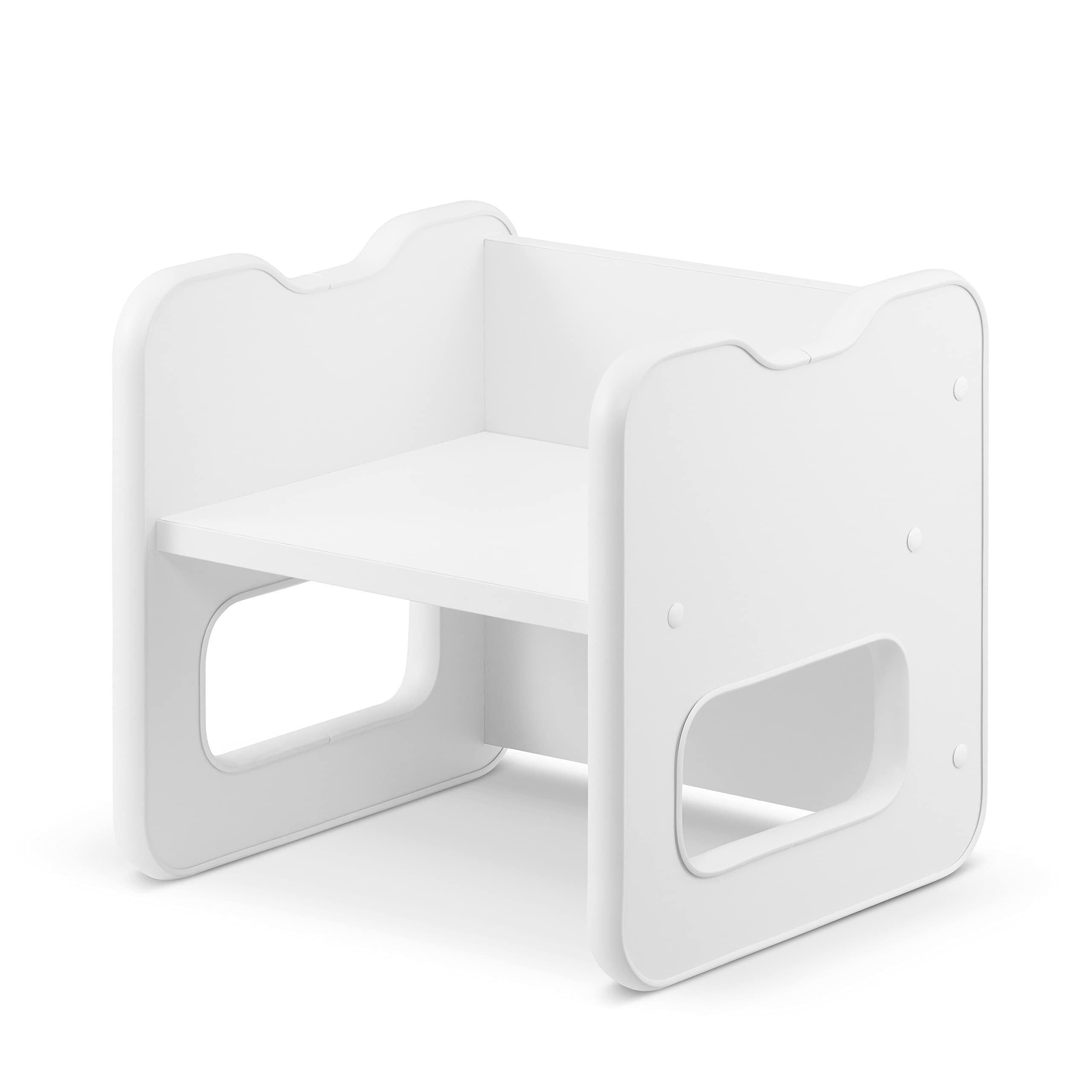 defiPad Taboret do siedzenia dla dzieci | stylowy taboret dwustronny | fotel dziecięcy od 1 roku życia | krzesło dziecięce z drewna | krzesło można przekształcić w stół | pokój dziecięcy Montessori |