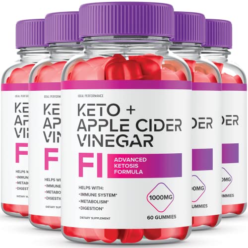 (5 Pack) F1 Keto + ACV Gummy Keto F1 Gummies F1 Keto Gummies F1 Keto ACV Gummy s Advanced Apple Cider Vinegar Formula (300 Gummies)