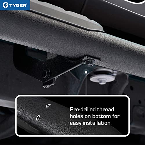 Image of Tyger Auto 3.5 inch Rider Running Boards Compatible with 2021-2026 Ford Bronco Sport 4-Door | TG-SS2F35328 | Side Step Rail Nerf Bars