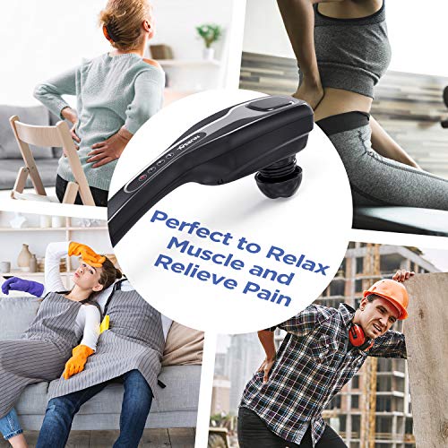 NURSAL Cordless Handheld Massager for Muscles, Powerful Electric Deep Tissue Massager, Pain Relief Body Percussion Massager for Shoulder, Back, Neck, Leg - Thumbnail 6