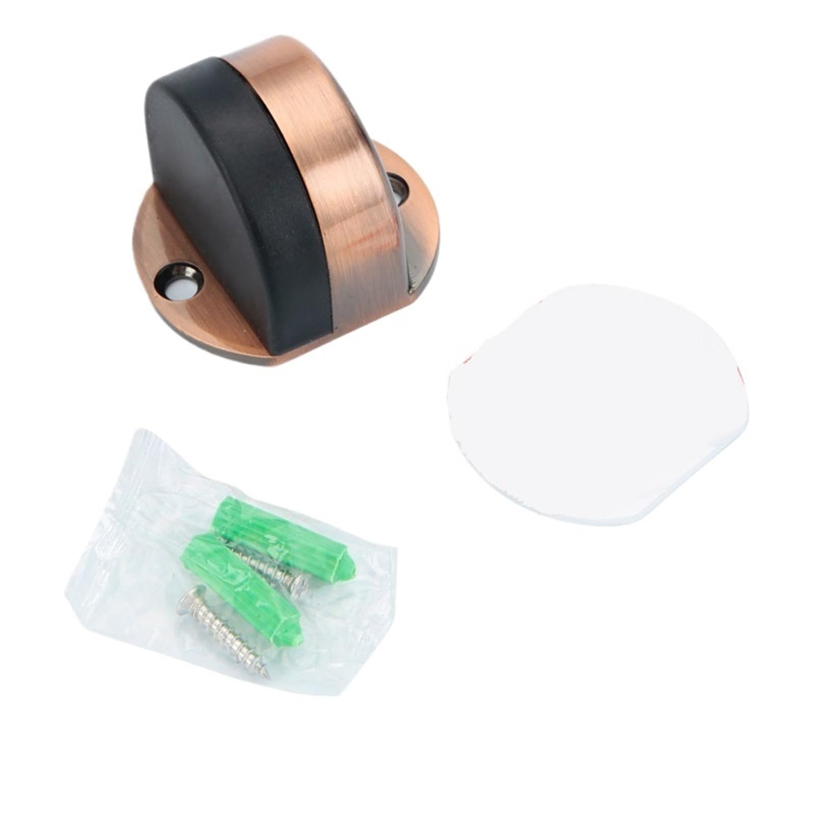 Butée de porte en acier inoxydable bronze rouge autocollante pour meuble et sol