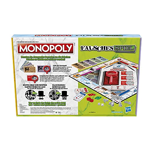 Monopoly Falsches Spiel – Brettspiel für Familien und Kinder ab 8 Jahren