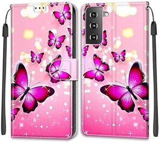 Phone Case for Samsung Galaxy S21 with [Magnetic Closure] [Card Slots] [Kickstand] Premium PU Leather Flip Wallet Case Compatible with Samsung Galaxy S21